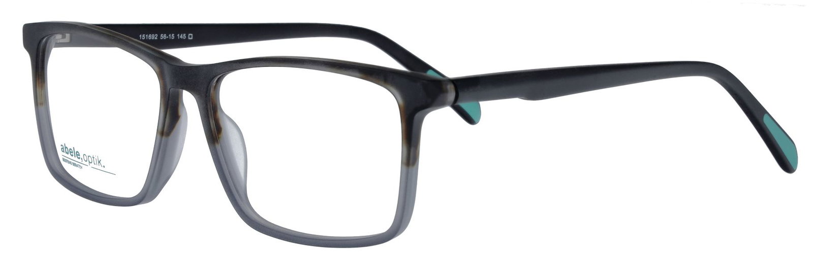 abele optik Brille für Herren in schwarz matt/grau matt 151692